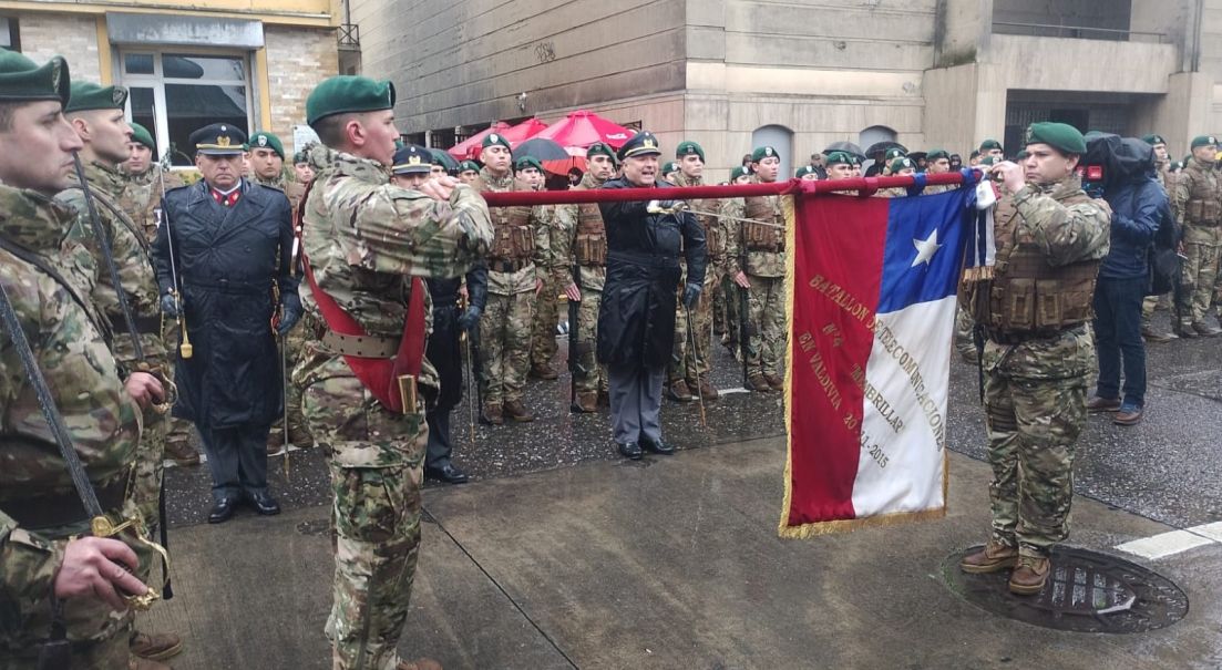 Integrantes del Campo Militar “Valdivia” prestaron Juramento a la Bandera