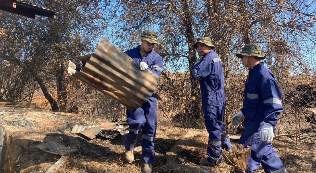 JDN Ñuble colabora en remoción de escombros y entrega de ayudas en la comuna de Ránquil