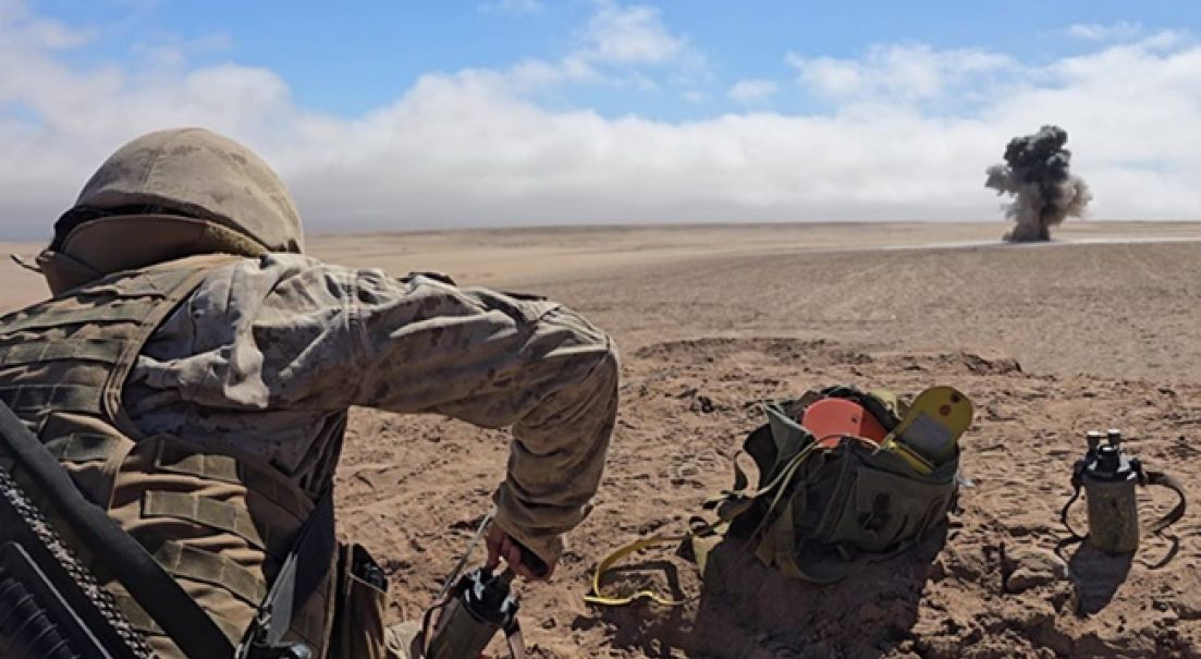 Disciplina y trabajo en equipo: Soldados Conscriptos se entrenan en técnicas de explosivos