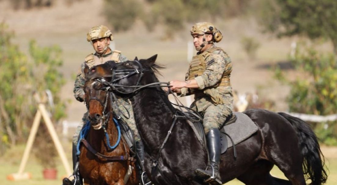 Fortaleciendo habilidades montadas: Ejército y Carabineros participaron en competencias con caballos