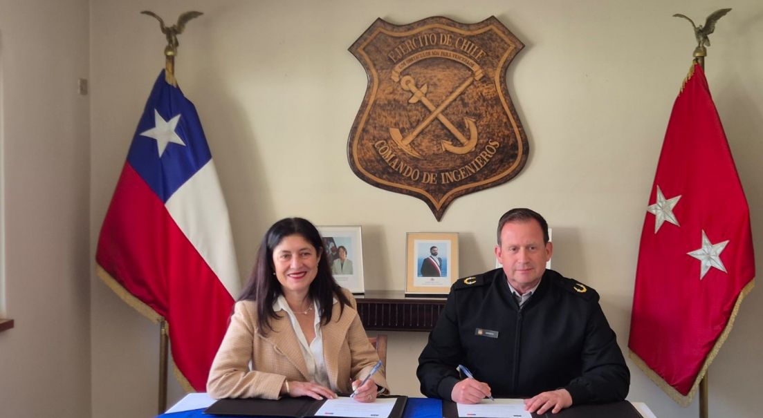 Ejército de Chile firma convenio con la Dirección Nacional de Aeropuertos