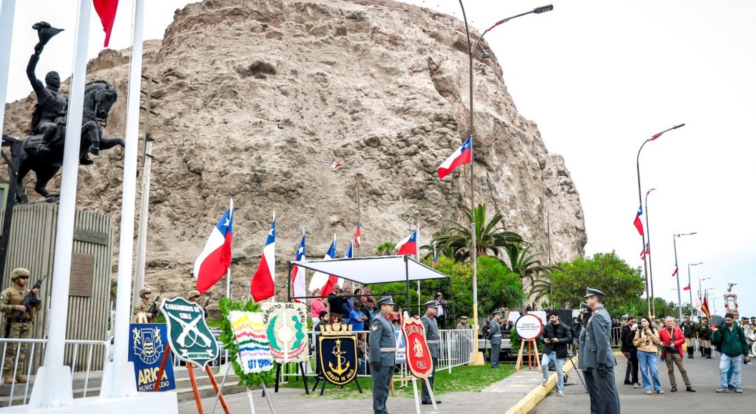 Ejércitos de Chile y Perú realizan tradicional contrapunto de bandas militares en Arica