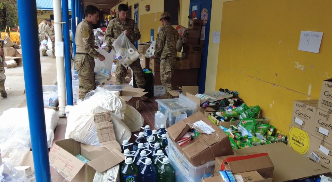 “Al Ejército le agradezco un montón”: apoyo militar fortalece centros de acopio en Ránquil