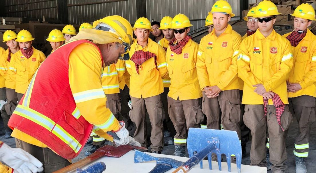 Brigada de Refuerzo de Incendios Forestales se prepara para enfrentar eventuales siniestros en Tarapacá