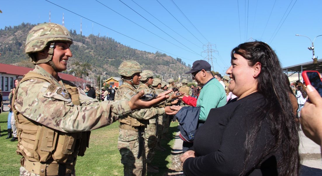 En el Regimiento de Infantería N.°1 “Buin” se realizó la ceremonia central de Entrega de Corvos a los Soldados Conscriptos