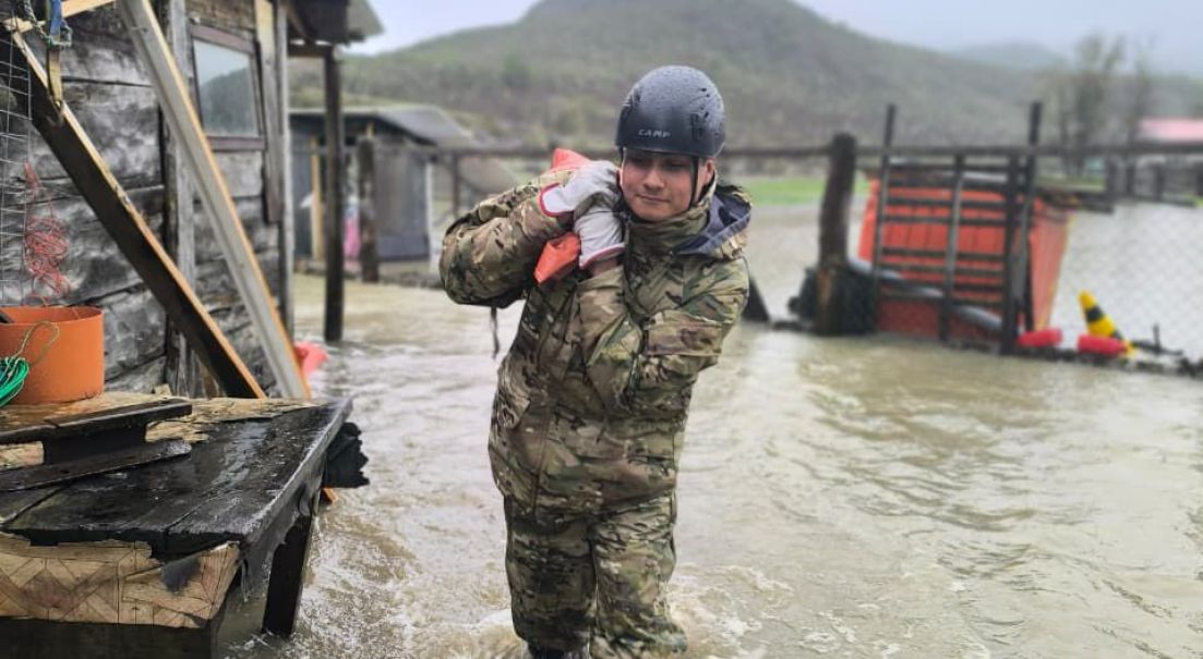 Ejército mantiene despliegue activo en Aysén ante emergencia climática