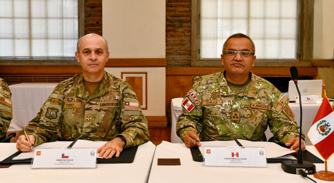 Finaliza la XXI Reunión Bilateral de Estado Mayor entre los Ejércitos de Chile y Perú